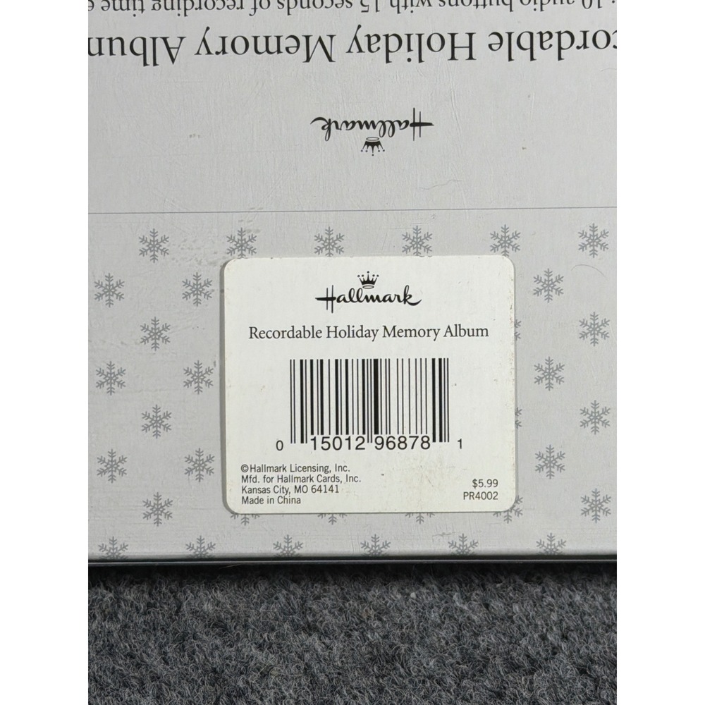 Vintage 2005 Hallmark Recordable Holiday Memory Album Red Photo Book PR3765 NIB - Picture 3 of 8